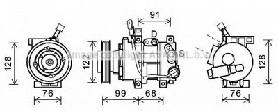 AVA QUALITY COOLING hyk296 -  Компрессор, кондиционер